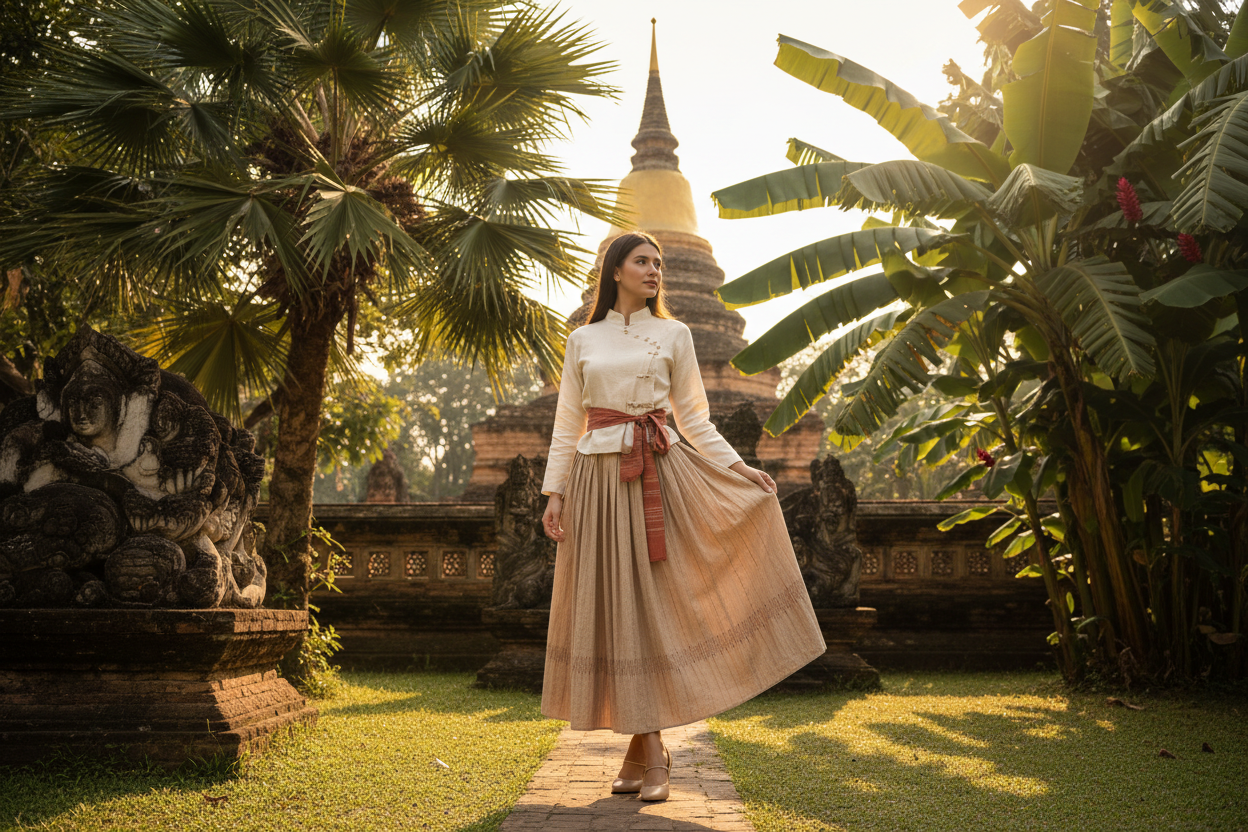 รากฐานแฟชั่นธรรมชาติของเชียงใหม่: ทำไมผ้าลินินและผ้าฝ้ายจึงบ่งบอกสไตล์ไทยเหนือ