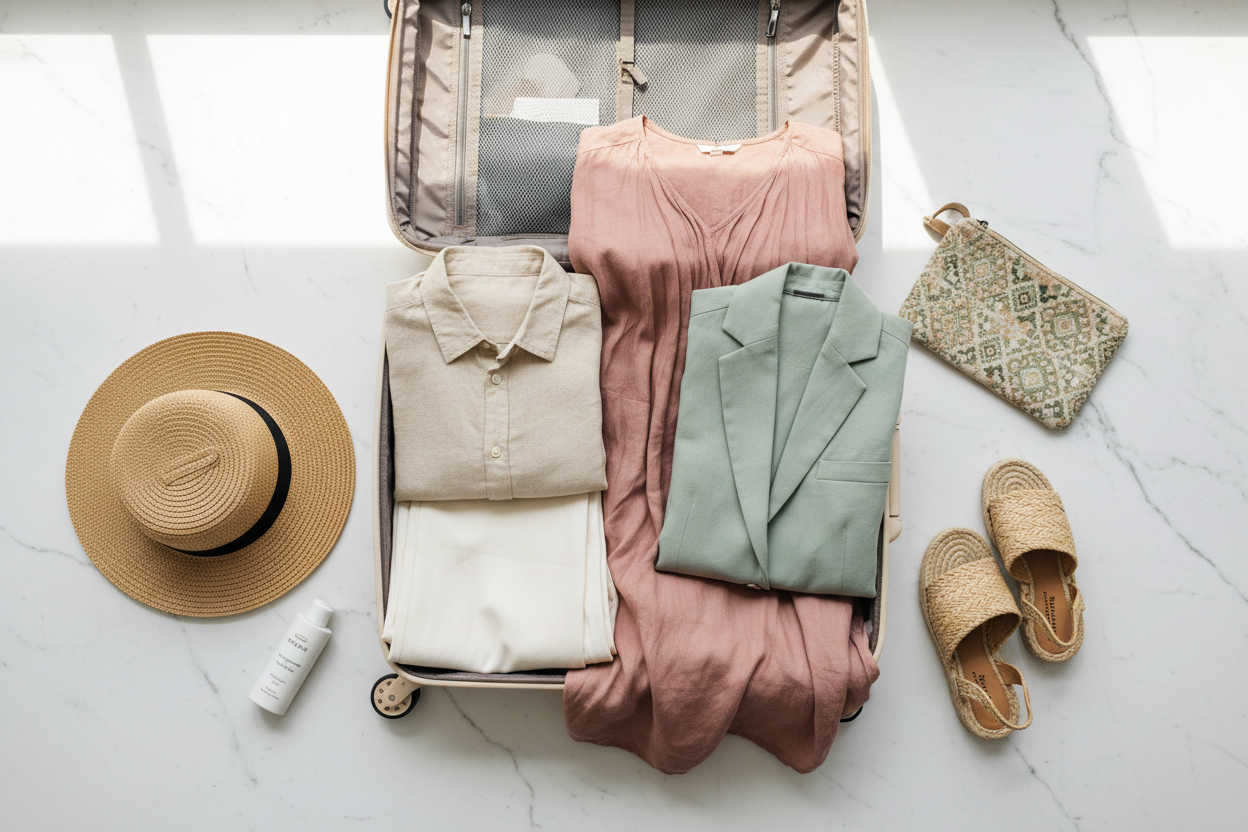 How to Pack Linen for Travel: A Wrinkle-Friendly Tropical Capsule