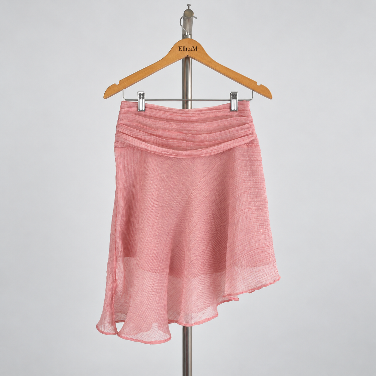 Cecily Short Skirt — Pink / Cotton — front view