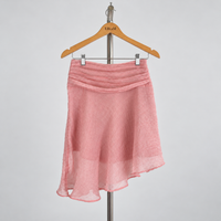 Cecily Short Skirt — Pink / Cotton — front view