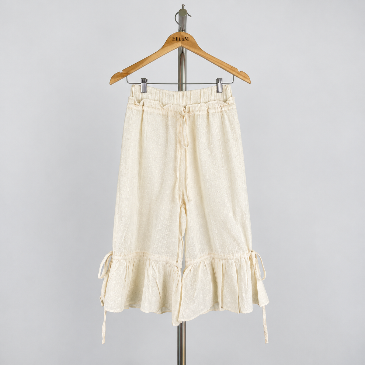 Cupcake Cropped Pants — Eyelet / Cotton — front view