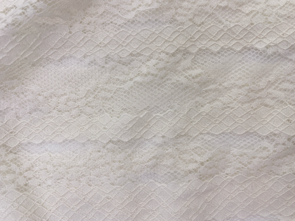 Dahlia Lace Bag — Diamond Lace / Cotton — real fabric detail