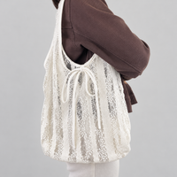 Dahlia Lace Bag — Diamond Lace / Cotton — front view