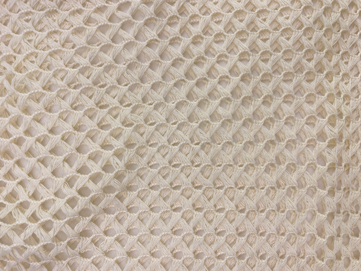 Dahlia Lace Bag — Net / Cotton — real fabric detail