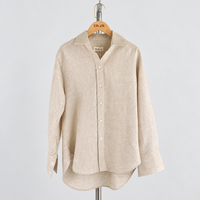 Elise Shirt — Beige / Linen — front view