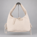 Mila Shoulder Bag — Cream / Cotton — front view