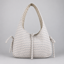 Mila Shoulder Bag — Beige / Cotton — front view