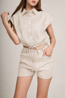 The Panini set – linen top and shorts – Eli&Co Chiang Mai