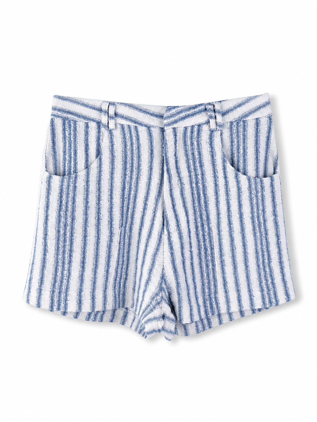 Panini Linen Shorts – High-waist wide-leg shorts in Navy, Beige and White – Eli&Co Chiang Mai