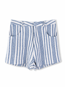 Panini Linen Shorts – High-waist wide-leg shorts in Navy, Beige and White – Eli&Co Chiang Mai