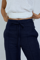 Vesper Linen Trousers – High-waist wide-leg trousers in Beige, Gray, Blue, White and Navy – Eli&Co Chiang Mai
